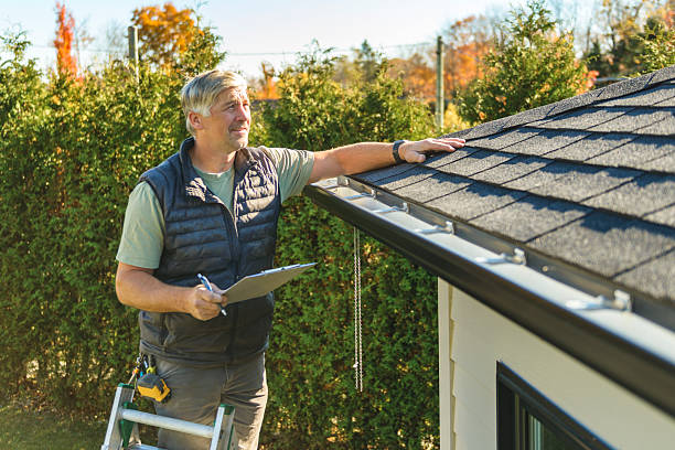 Professional Roofing technician working in New Trenton, IN